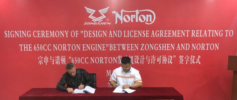 Norton announce a deal with Zhongshen