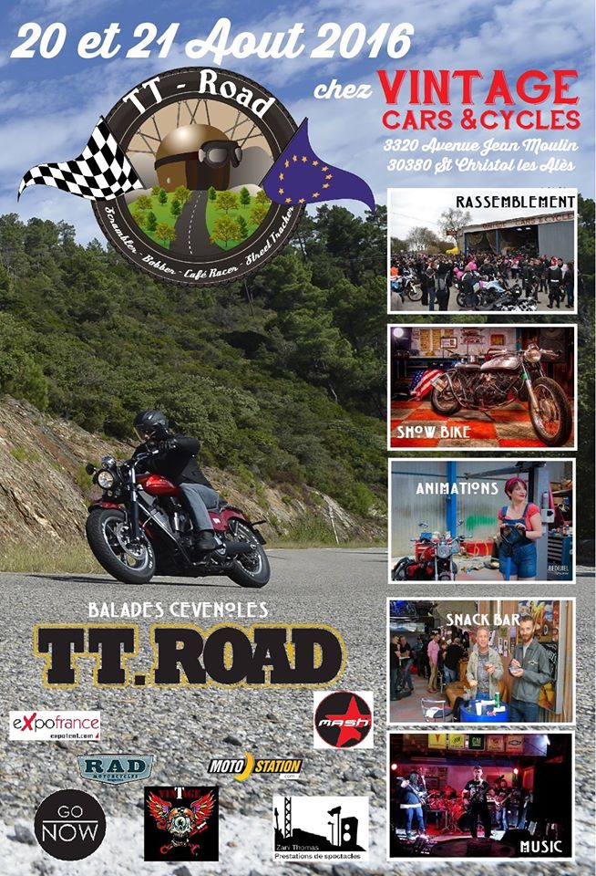 1er TT ROAD 20 et 21 Aout 2016 St Christol les Alès